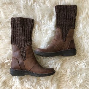 Gently Work Clark Knit Brown Boots